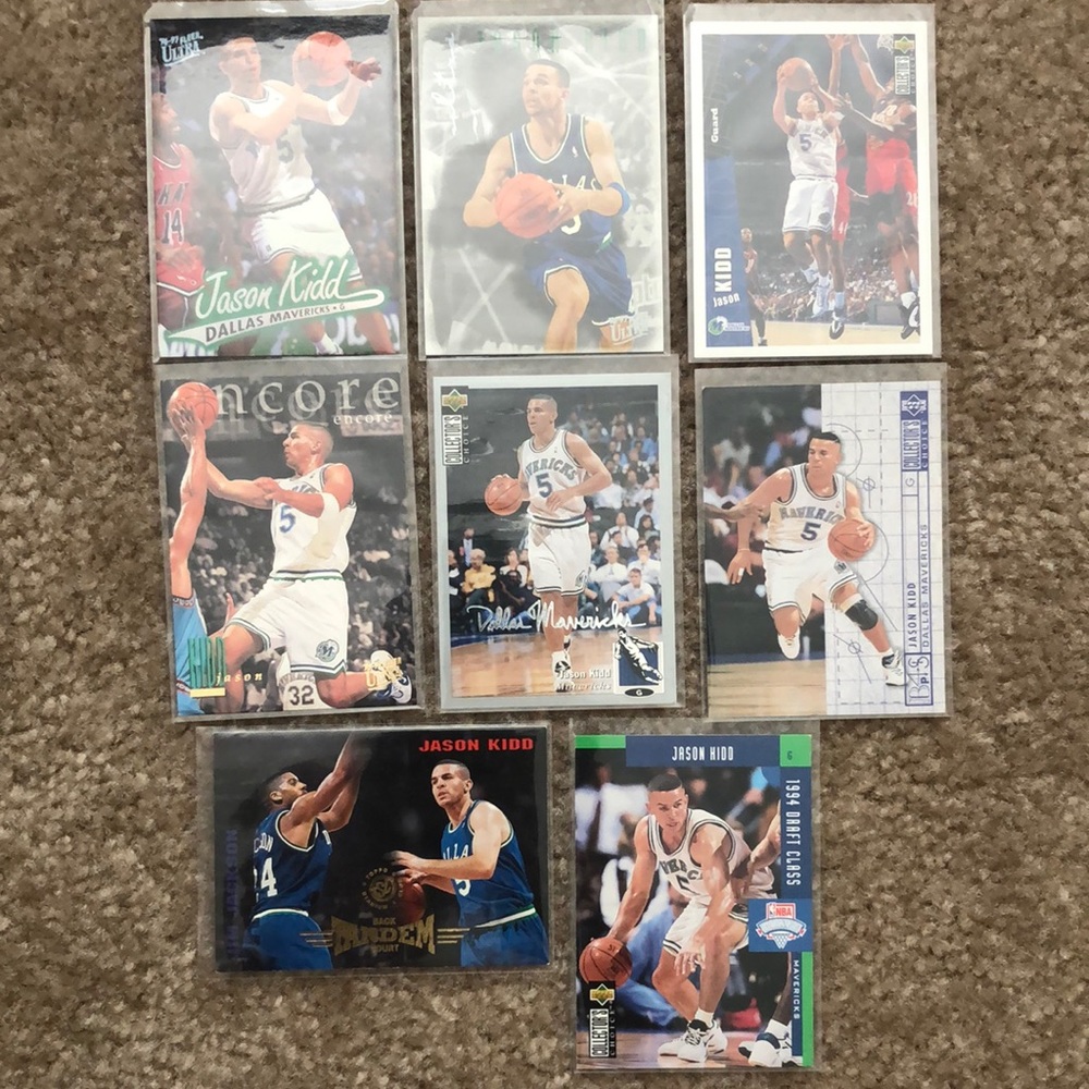Jason Kidd Dallas Mavericks Basketball Card Lot